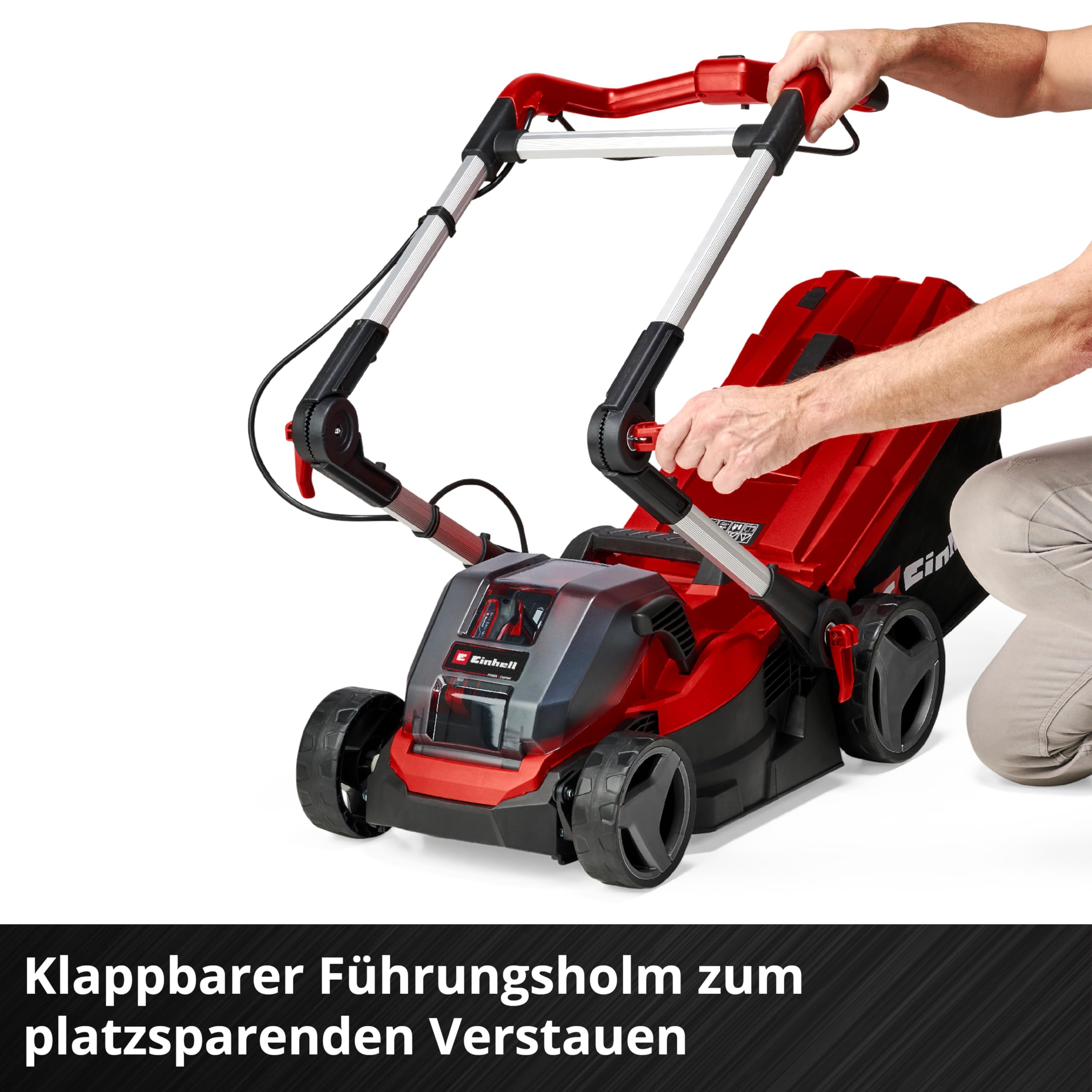 Einhell Akku-Rasenmäher GE-cm 36/34-1 Li-Solo Power X-Change (36 V, 34 cm Schnittbreite, bis 200 m², 30L Grasfangkorb, 25-65 mm Schnitthöhe, ohne Akku)
