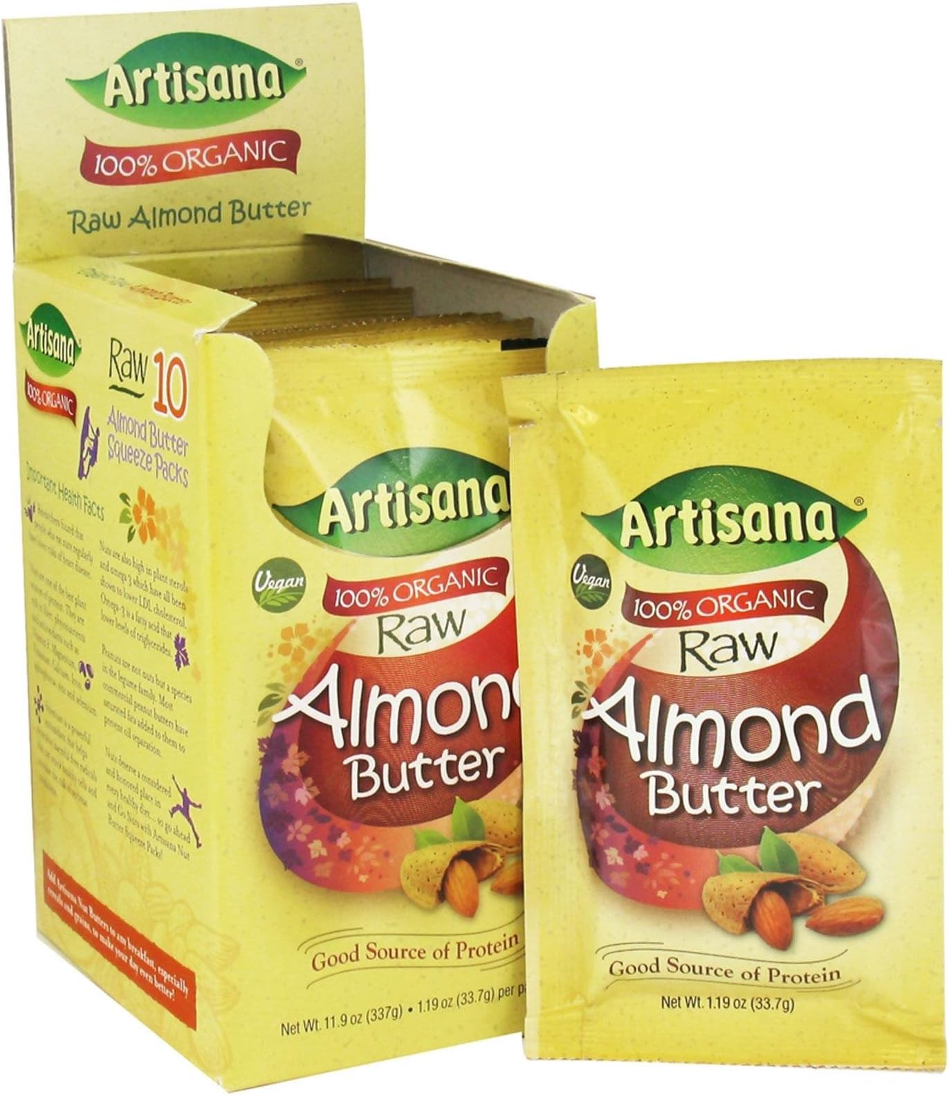 ARTISANA Almond Butter Squeeze Sleeve, 1.06 OZ