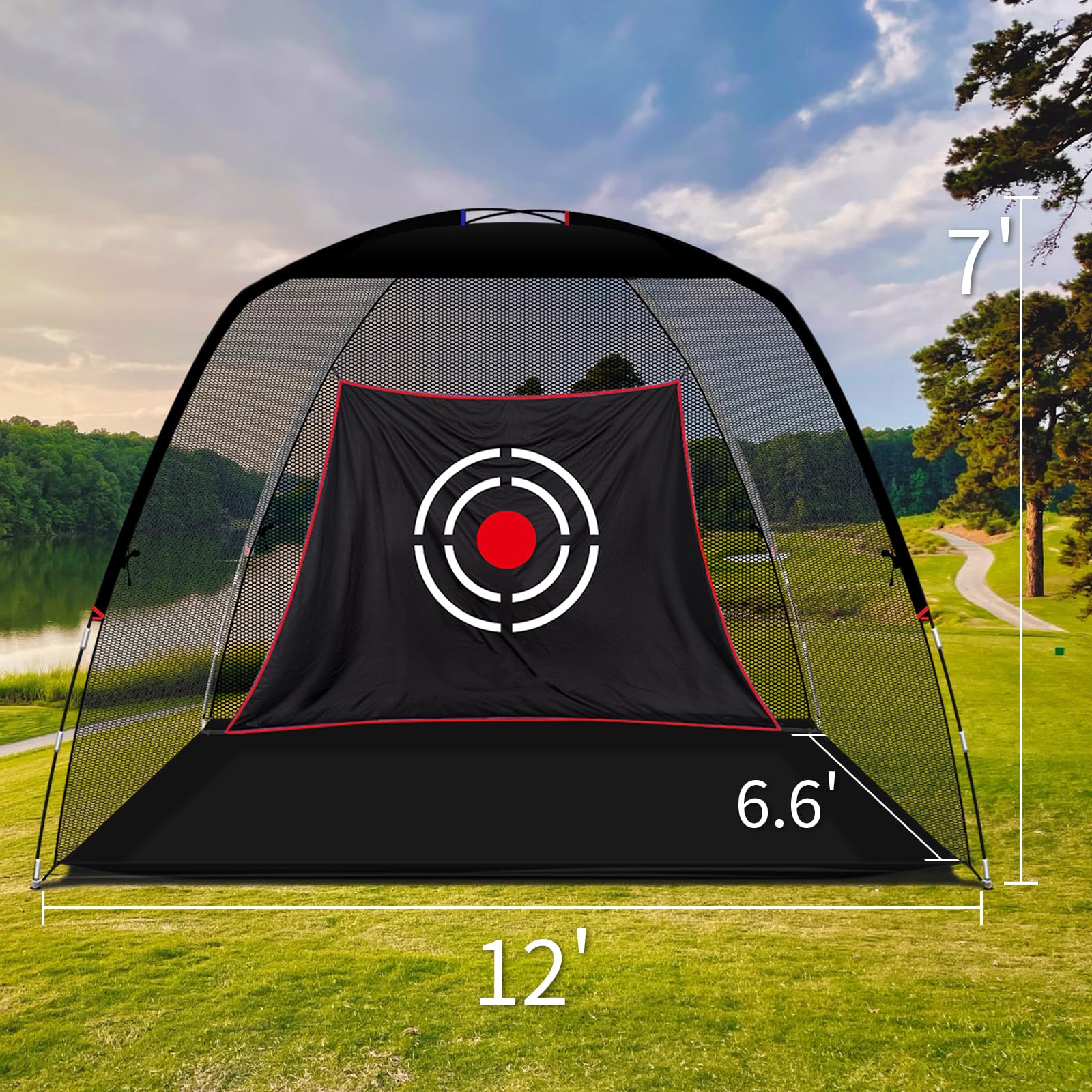 Amazon.co.jp: KAIDIDA ゴルフネット 練習用 屋外 3m ゴルフ練習用