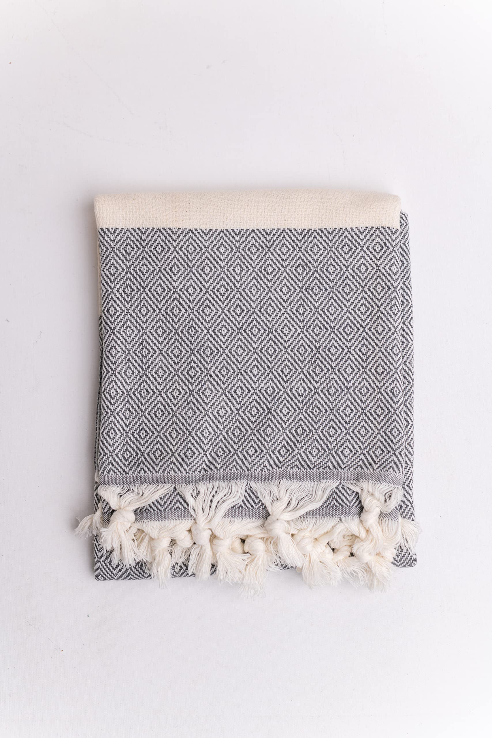 Bonamaison Asciugamano Turco Peshtemal 100% Cotone 90x180 Cm – Telo Hammam Fouta Assorbente E Asciugatura Rapida Per Spiaggia, Sauna, Spa E Yoga