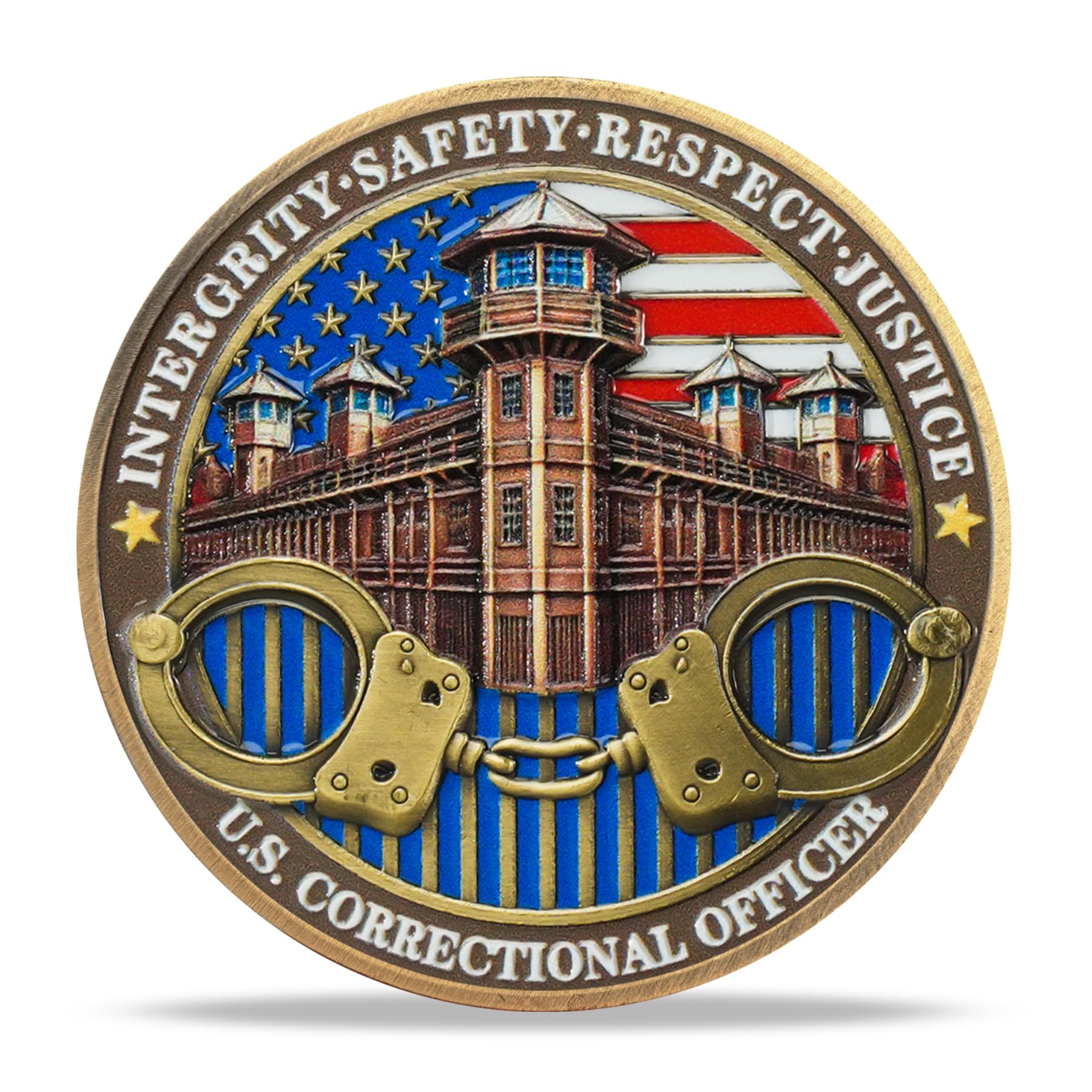Police Challenge Coin Law Enforcement Service and Integrity Medallion Thank You for Your Dedication Token Appreciation Gifts for Police Officers