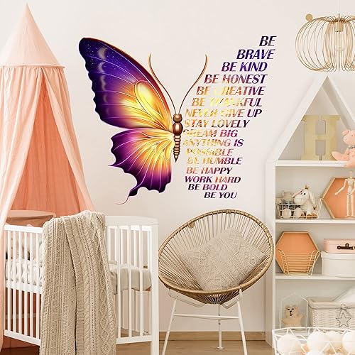 Miniatura 3 de Calcomanías de pared inspiradoras grandes y coloridas, calcomanías de vinilo con frases motivacionales y frases positivas para niños, niñas, aula,