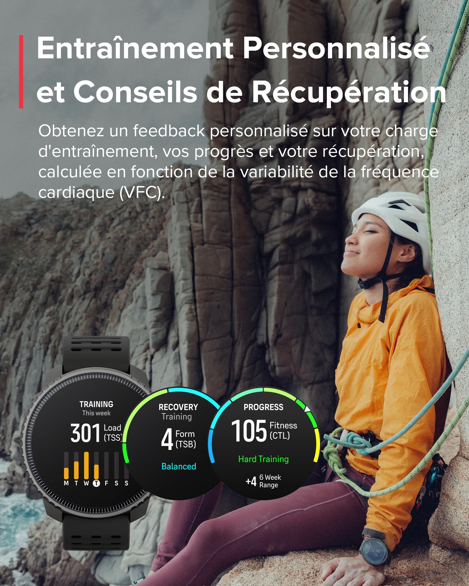 SUUNTO Vertical Montre Connectée Sport Homme, 95+ Sports, Tracker d'Activités GPS, Smartwatch Intelligent Soins de Santé 24/7, Cardiofréquencemètre, Altimètre, Baromètre, Chargement Solaire Optionnel
