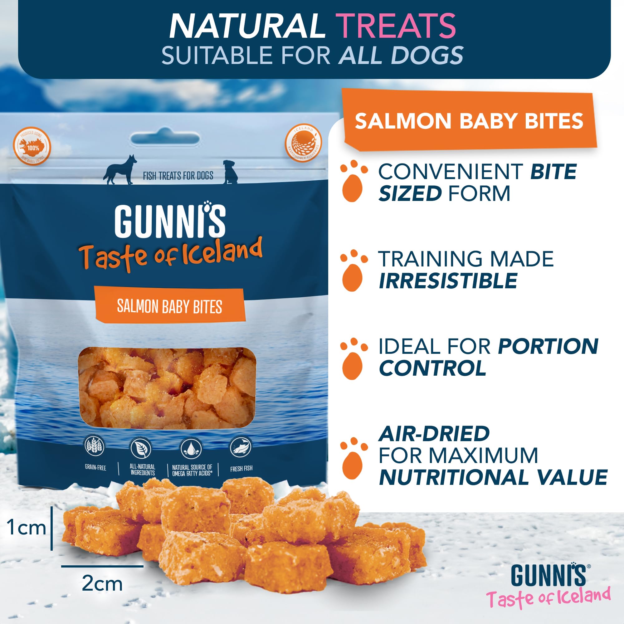 Gunni’s Salmon Baby Bites, 85 g (Pack of 1) - Image 3