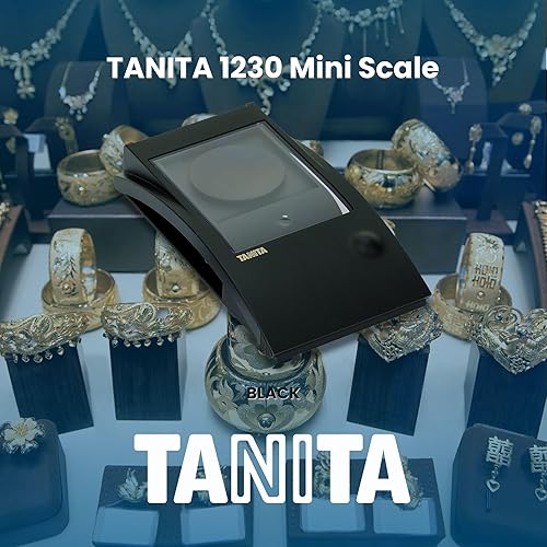 Miniatura 6 de Tanita 1230 Mini escala profesional de diamante - Tecnología Japón - Báscula portátil en quilates para pesaje preciso de gemas - Ahorro de energía