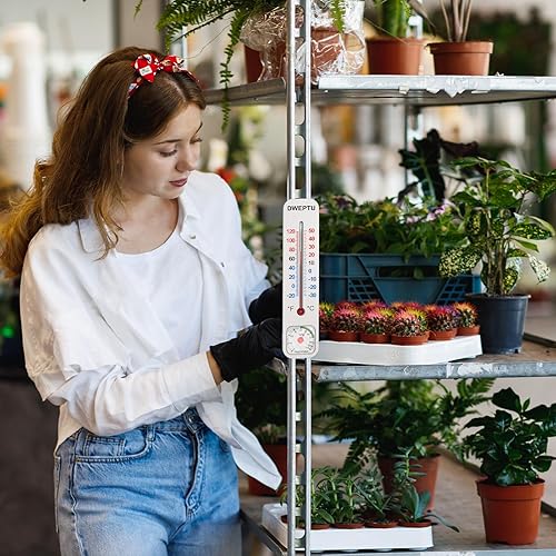 Miniatura 5 de Termómetro higrómetro para exteriores/interiores, monitor de humedad, medidor de temperatura y humedad con grados Celsius/Fahrenheit (℃/℉) para