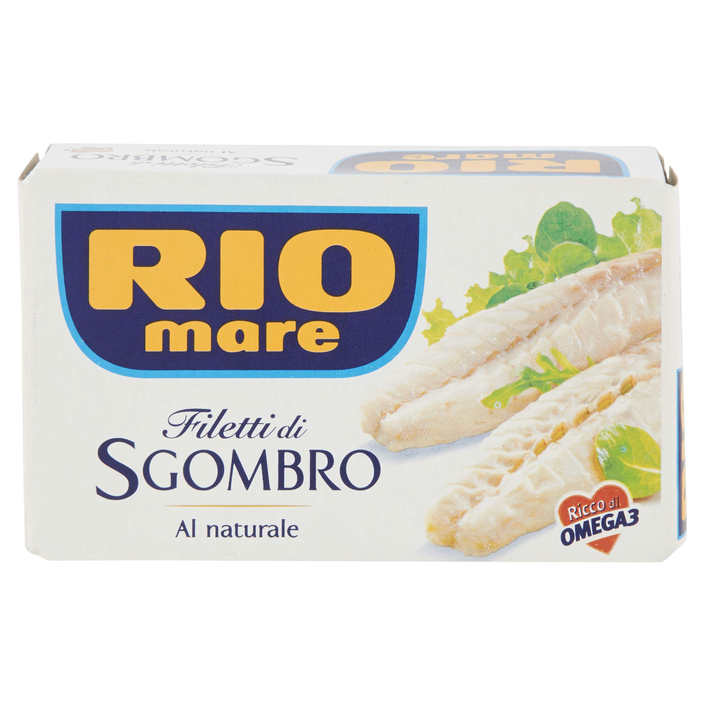 Rio Mare Filetti di Sgombro, al Naturale, Ricchi di Omega 3, 10 Lattine da 125 g