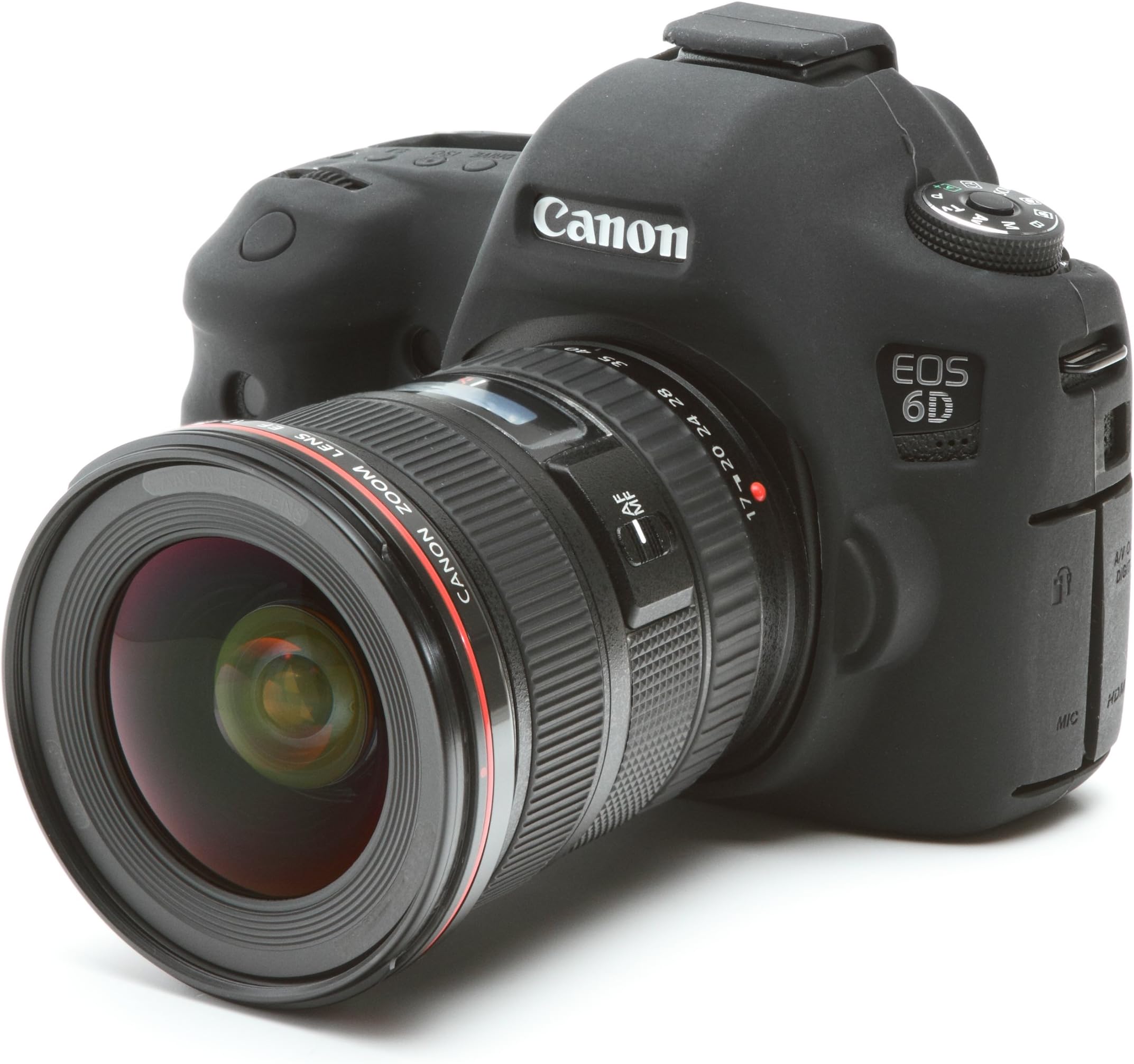 Easy Silicon Cover Case for Canon EOS 6D with LCD Protect Film (Black)
