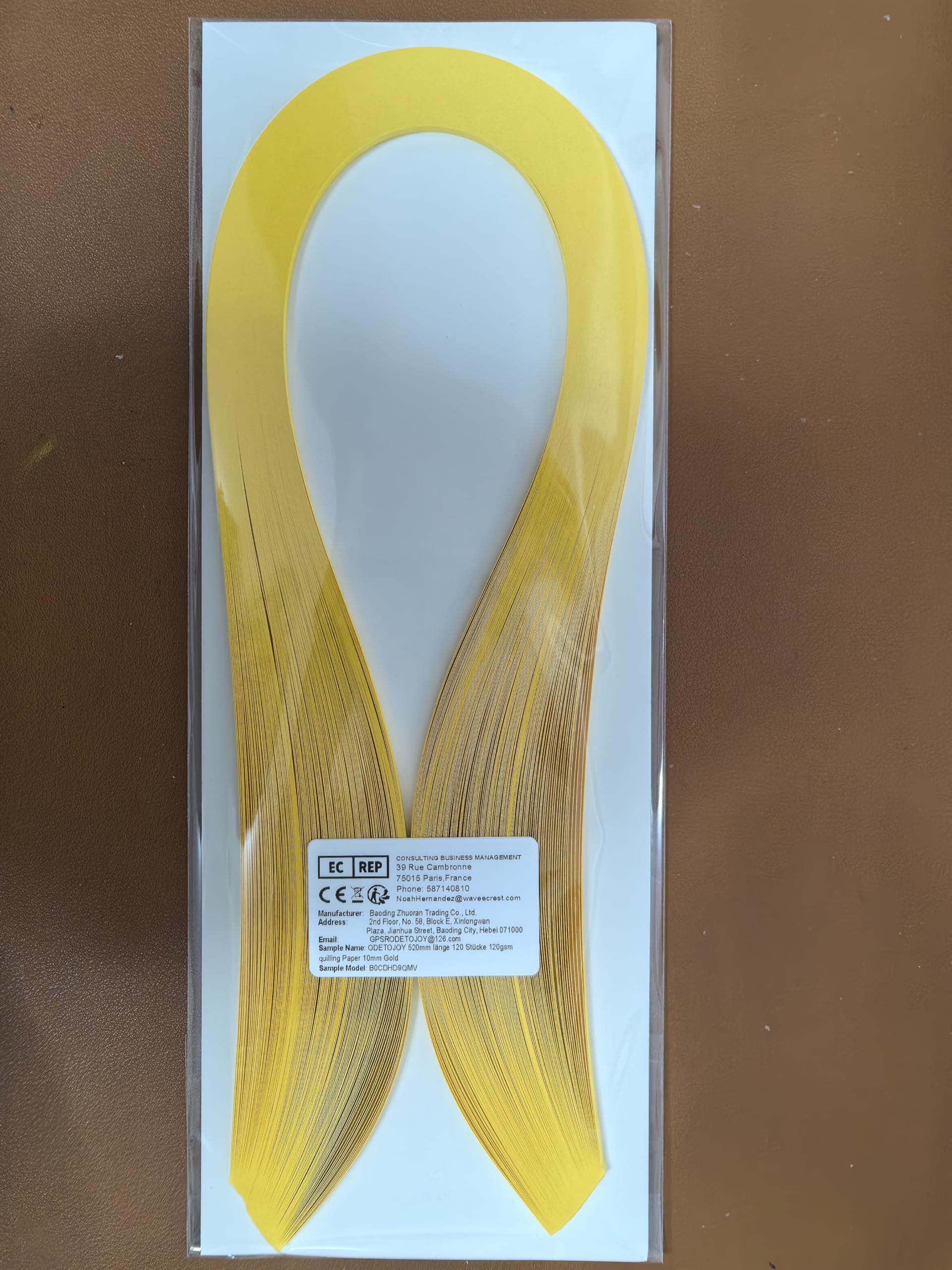 Pestal Quilling-Papierstreifen, 10 Mm Breit, 53,3 Cm Lang, 120 Stück – Mintgrün