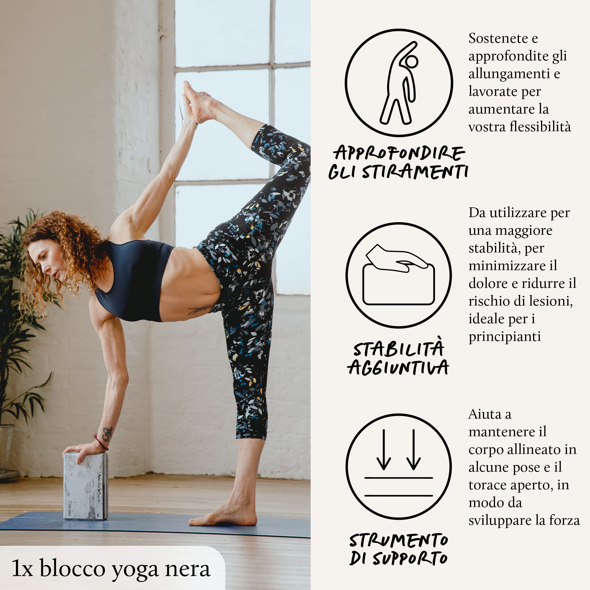 Yogi Bare - Pacchetto Yoga per Principianti - Pacchetto Tappetino Yoga Extreme Grip Paws