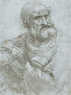 Leonardo Da Vinci Half Length Figure Of An Apostle 1493 1495 Large Art Print Poster Wall Decor Premium Mural