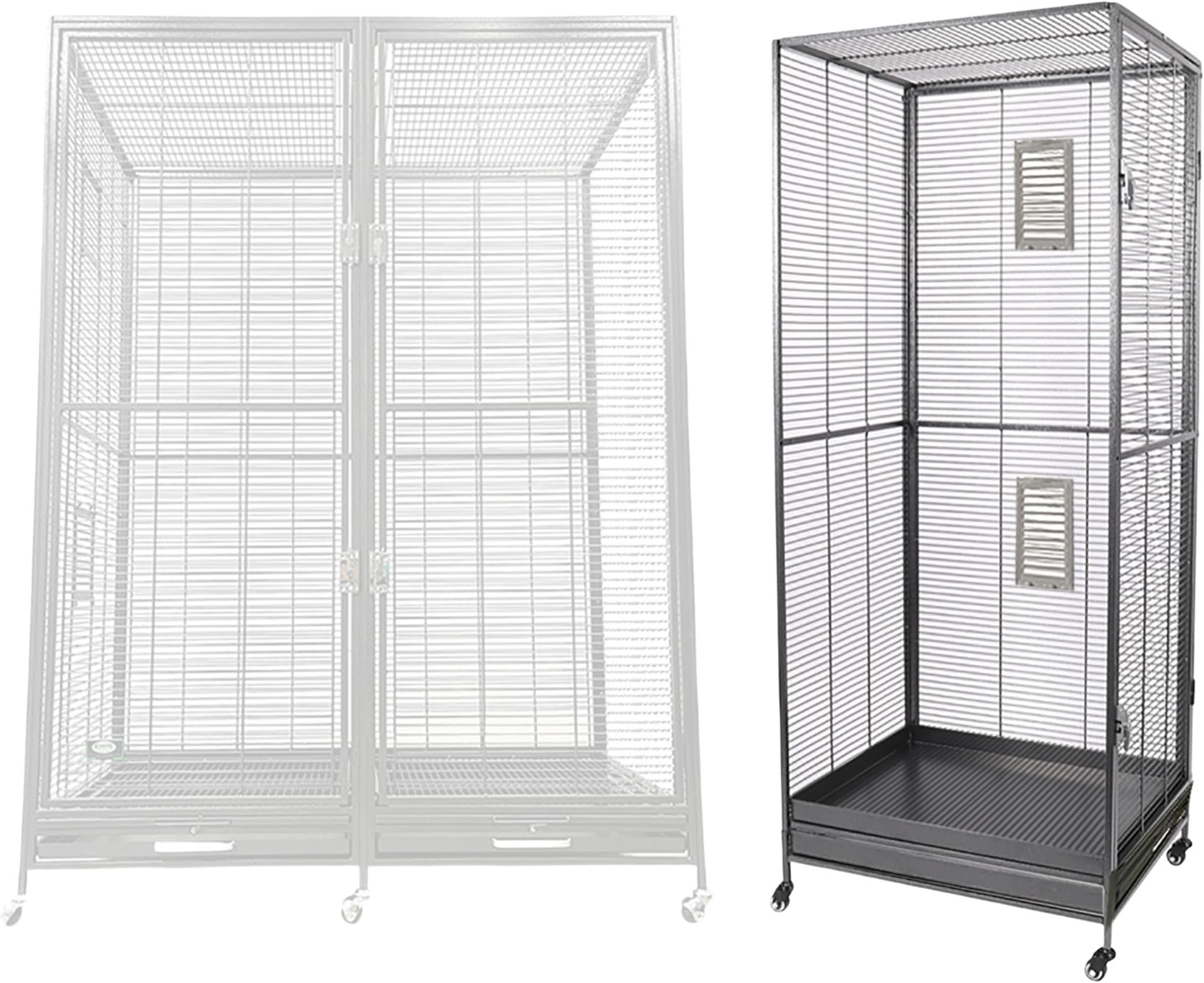 Borneo Version II Small Animal Cage - for Sugar Gliders, Squirrels, Marmosets & Other Small Pets (Add-On)