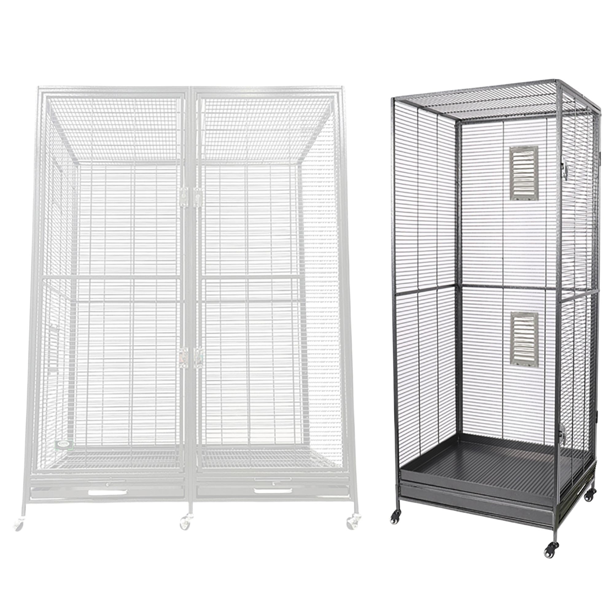 Exotic Nutrition Borneo Version II Small Animal Cage - for Sugar Gliders, Squirrels, Marmosets & Other Small Pets (Add-On)