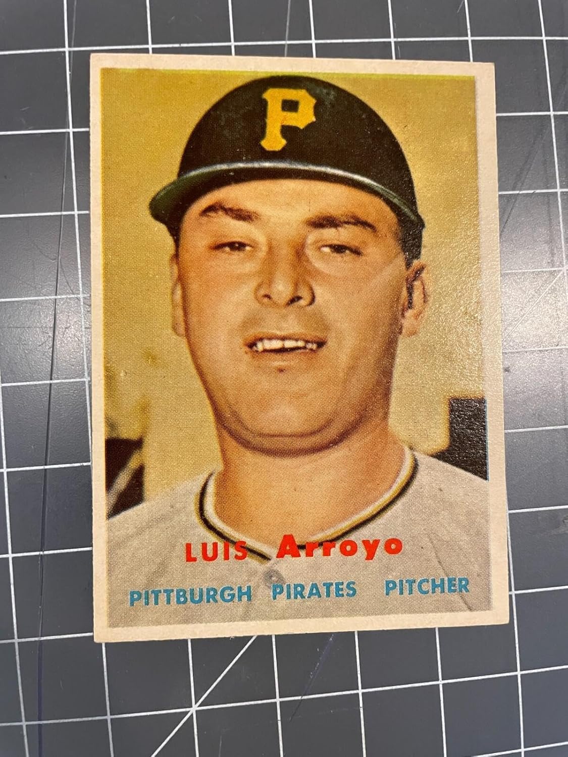 1957 Topps #394 Luis Arroyo Pittsburgh Pirates Baseball Card Nm - Slabbed Baseball Cards