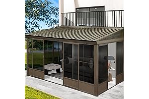 12x14FT Wall Mounted Sunroom