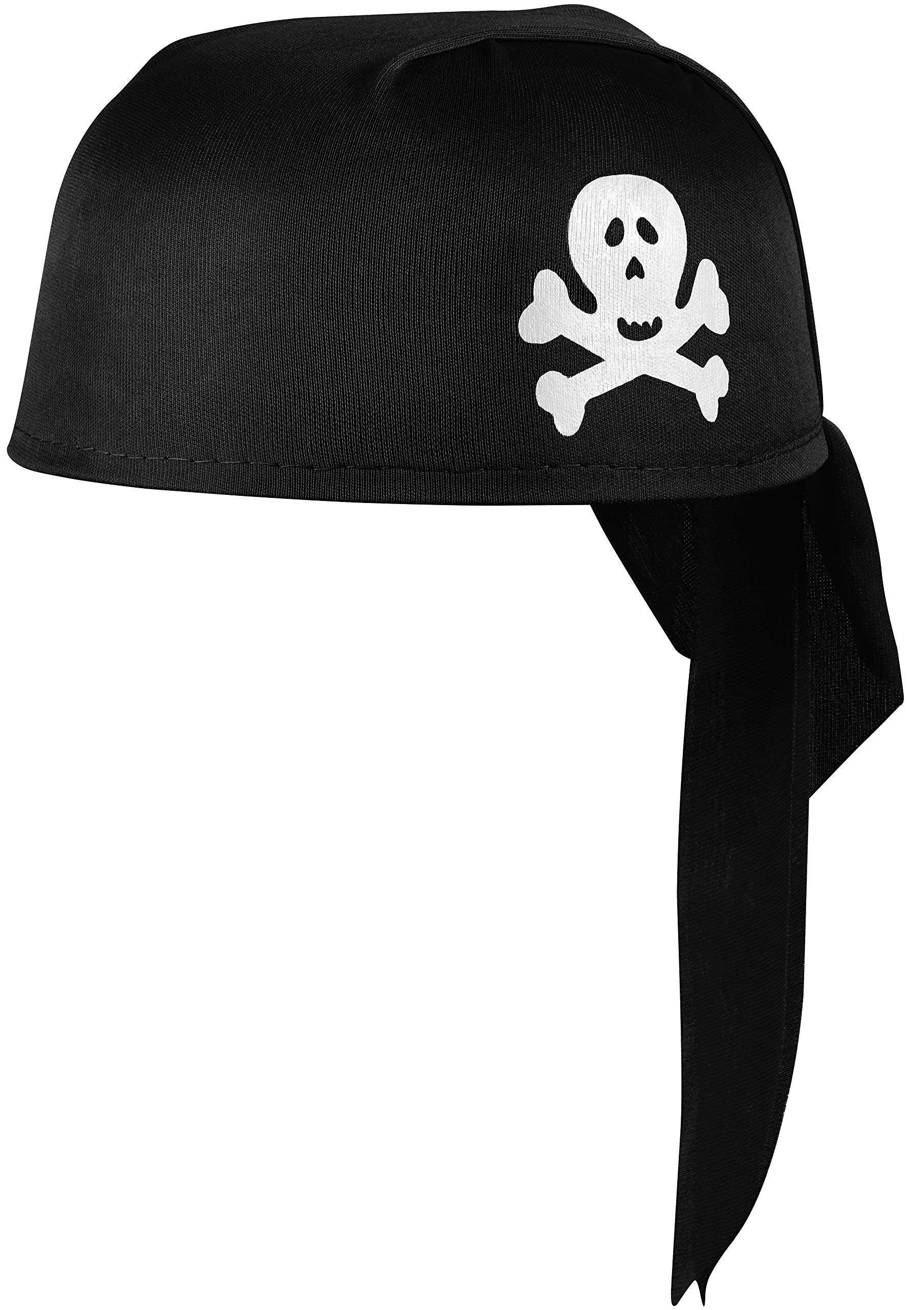 Balinco Pirate set 5-piece for children consisting of Black pirate hat + Pistol + Eye patch + Golden chain with pendant + Pirate hook - Image 2