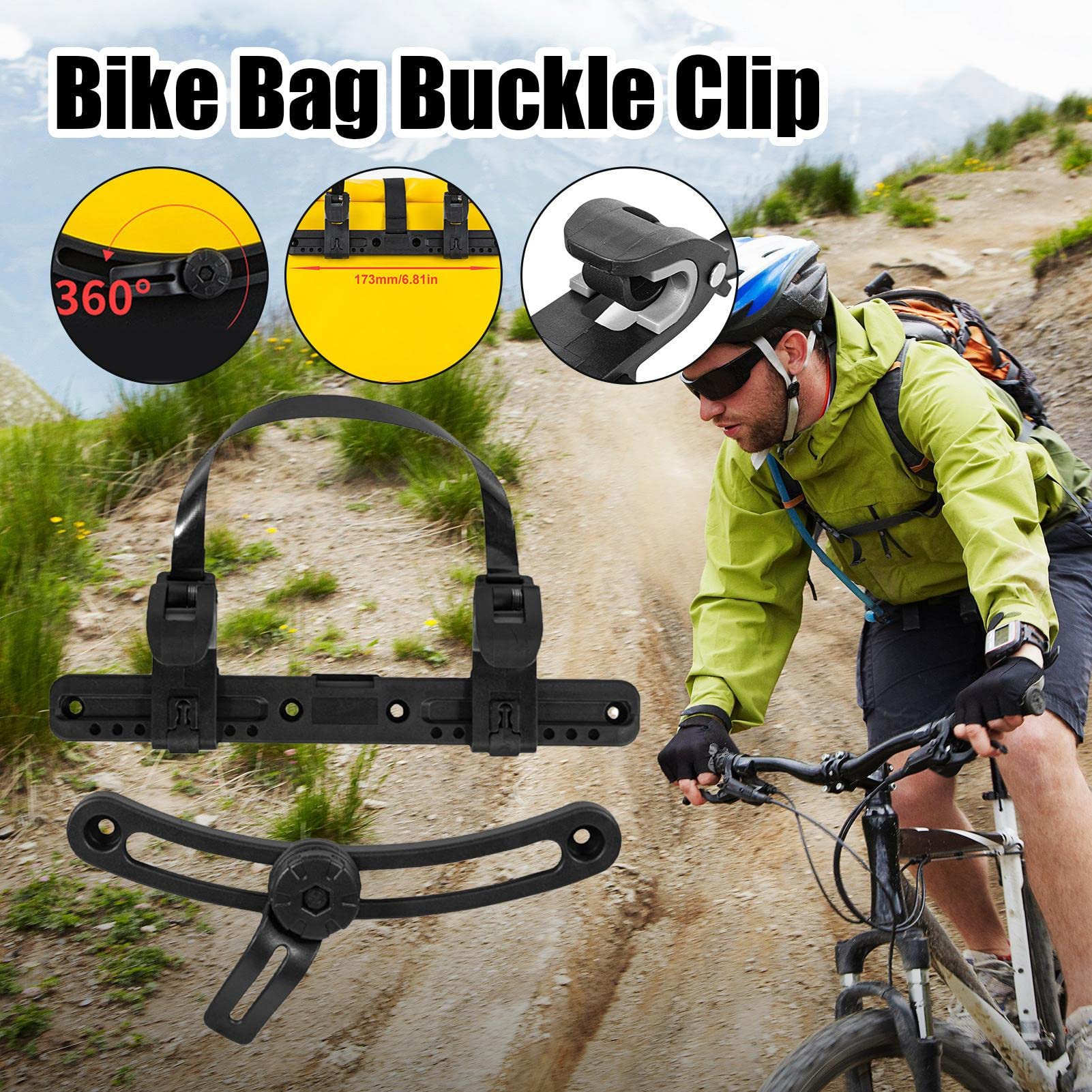 Fiets Zijtas Gesp | Fietszijtas Gesp Easy-release | 360 graden draaibare fietszijgesp voor fietszadelrekaccessoires, fietszijgehangen zakgesp voor ruimtebesparing Smashing