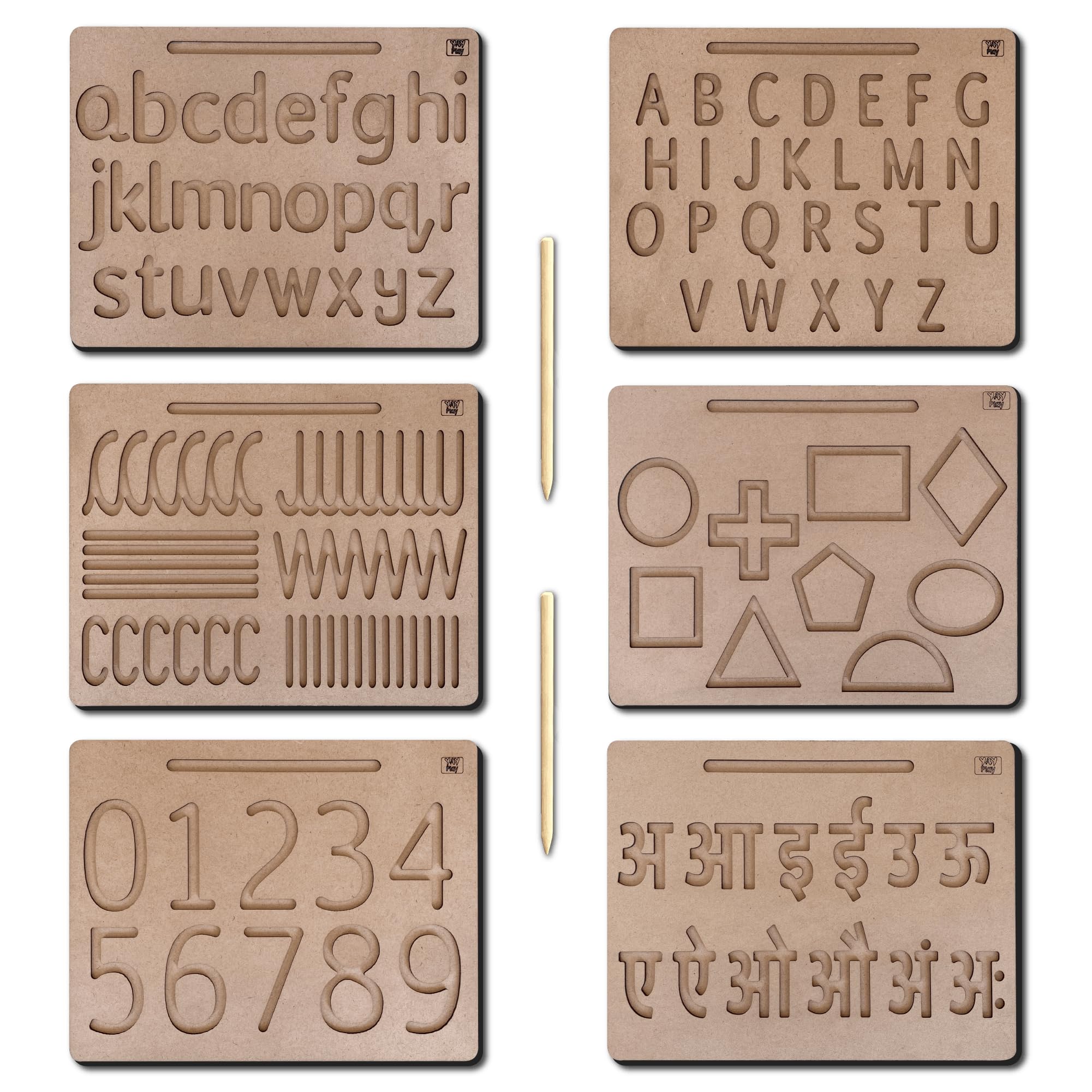 Buy Yay Play Educational Wooden Tracing Board for KidsReading