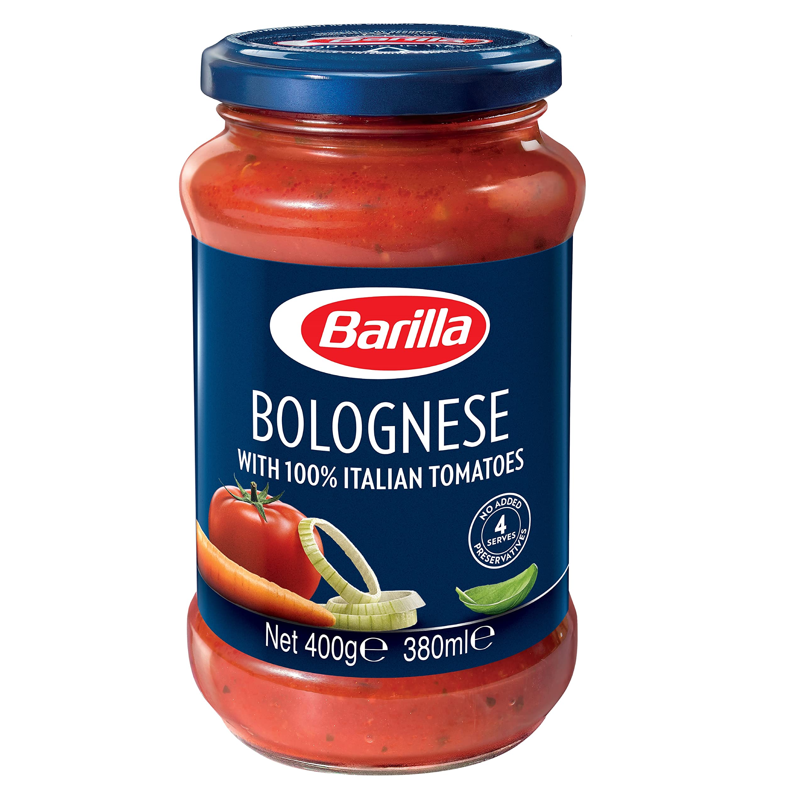 Barilla Bolognese Pasta Sauce 6 x 400g – Italian Tomato with Onion, Garlic & Herbs – No Added Preservatives – Ideal for Bolognese & Pasta Bakes – Bulk Pack