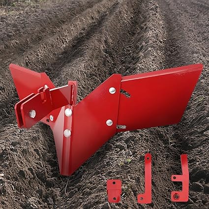 Leafinnerin 15683 Hiller-Furrower Kit for Rear Tine Tillers, Professional Tilling Tool,Removable, Adjustable Wings and Multiple Connections for Various Areas of Cultivated Land.