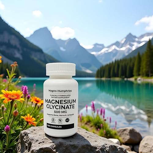 Miniatura 5 de Glicinato de magnesio 500 mg - 100 cápsulas  Forma quelada suave  Soporte muscular, nervioso y óseo  Suplemento dietético  GMP fabricado en los