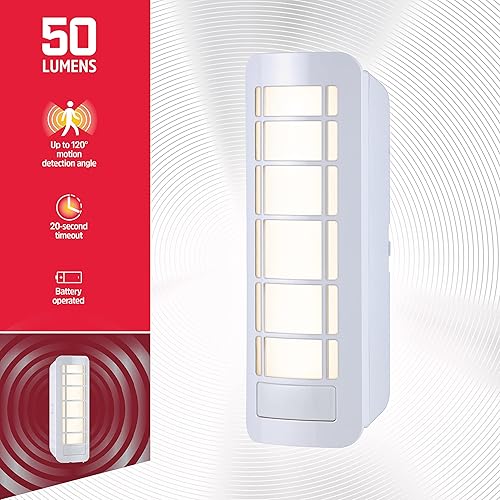 Miniatura 2 de Energizer Lámpara de pared, funciona con pilas, lámpara moderna, luces de noche, se pega en cualquier lugar, luz LED inalámbrica activada por