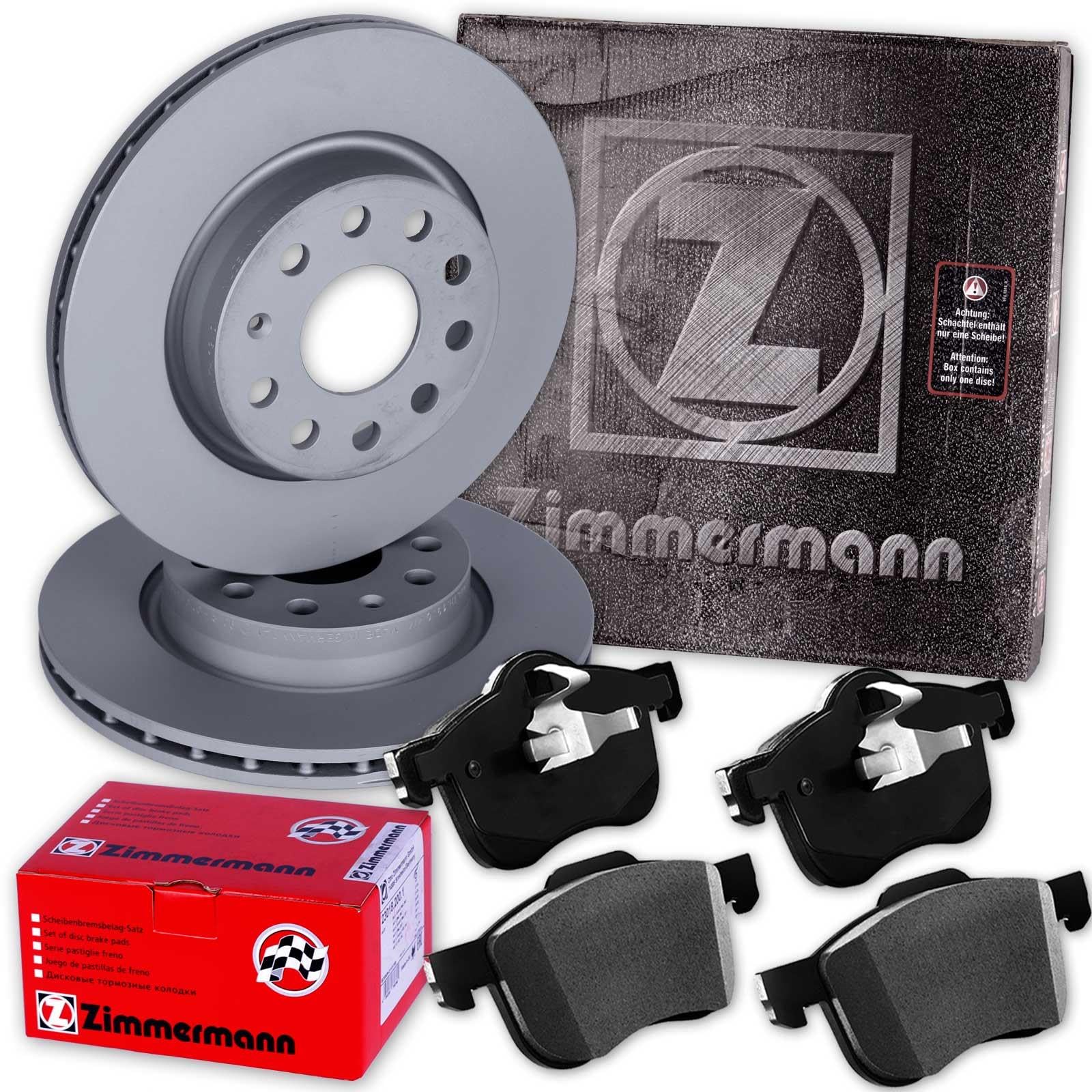 Zimmermann Bremsscheiben 320mm + Beläge vorne | 250.1372.20 + 25736.180.1 Kompatibel mit Kuga II (DM2)