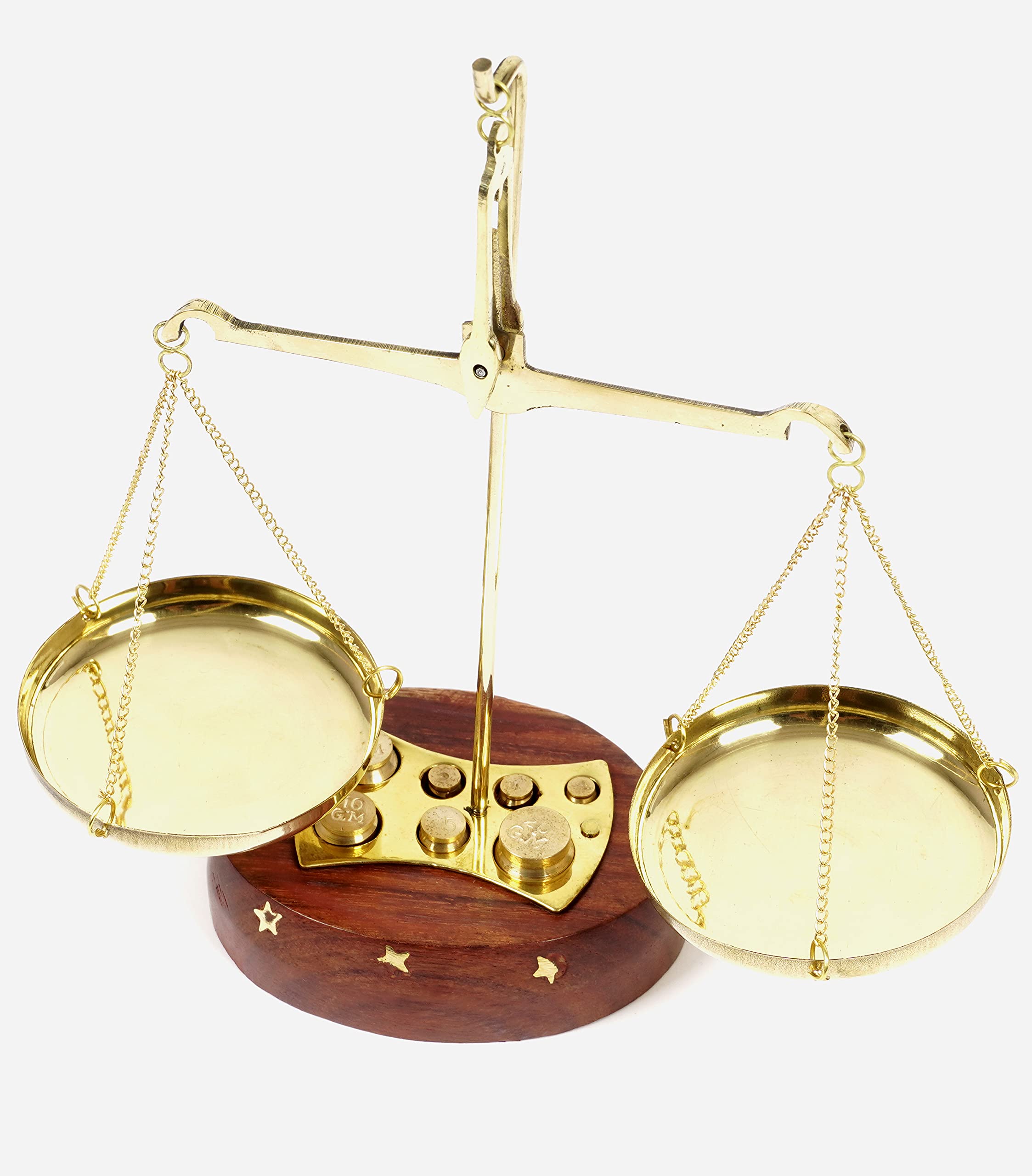 IBA Indianbeautifulart Apothecary Scale Vintage Collectible Brass Weight Scale Home Decor Antique Weight Balancing Scale Taraju - Image 2