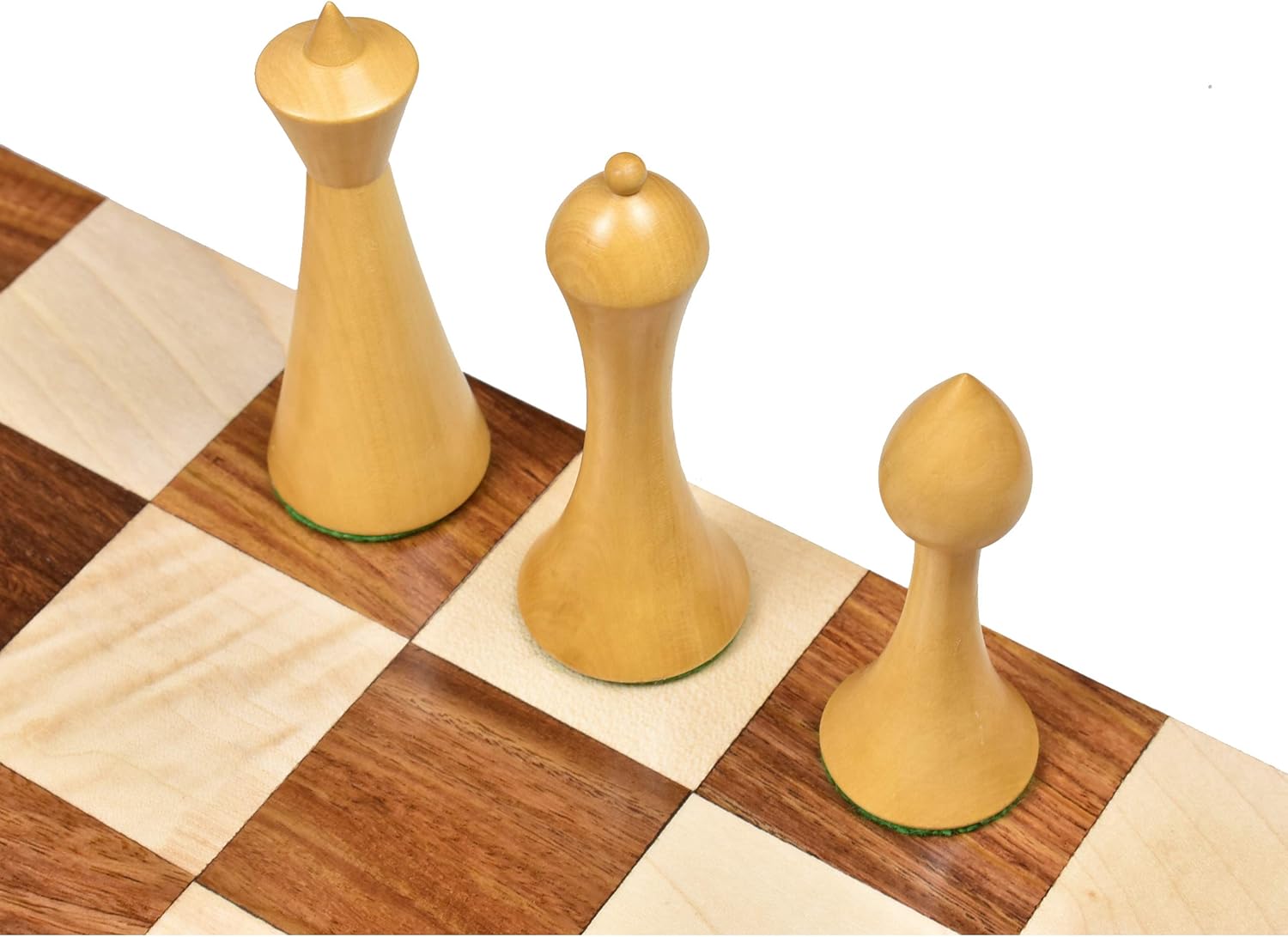 Royal Chess Mall - Hermann Ohme Combo Chess Set - 3.6" Ebonised Boxwood Pieces + Rosewood Board