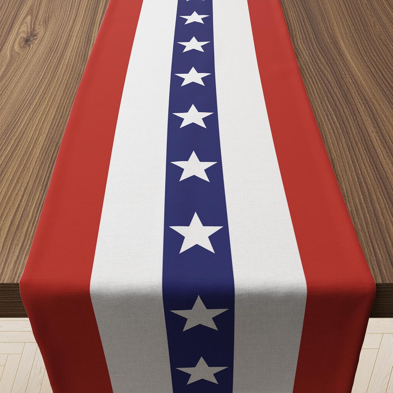 4th of July Decorations - Patriotic USA Stars Table Runner for 250th Anniversary Merchandise | Fourth of July Accessories for Memorial Day Home Indoor Outdoor