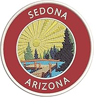 Vista 4 de Lake Dock - Sedona - Arizona - Bordado de 3.5 pulgadas para planchar o coser, parches decorativos para vacaciones, aventura, tema novedoso
