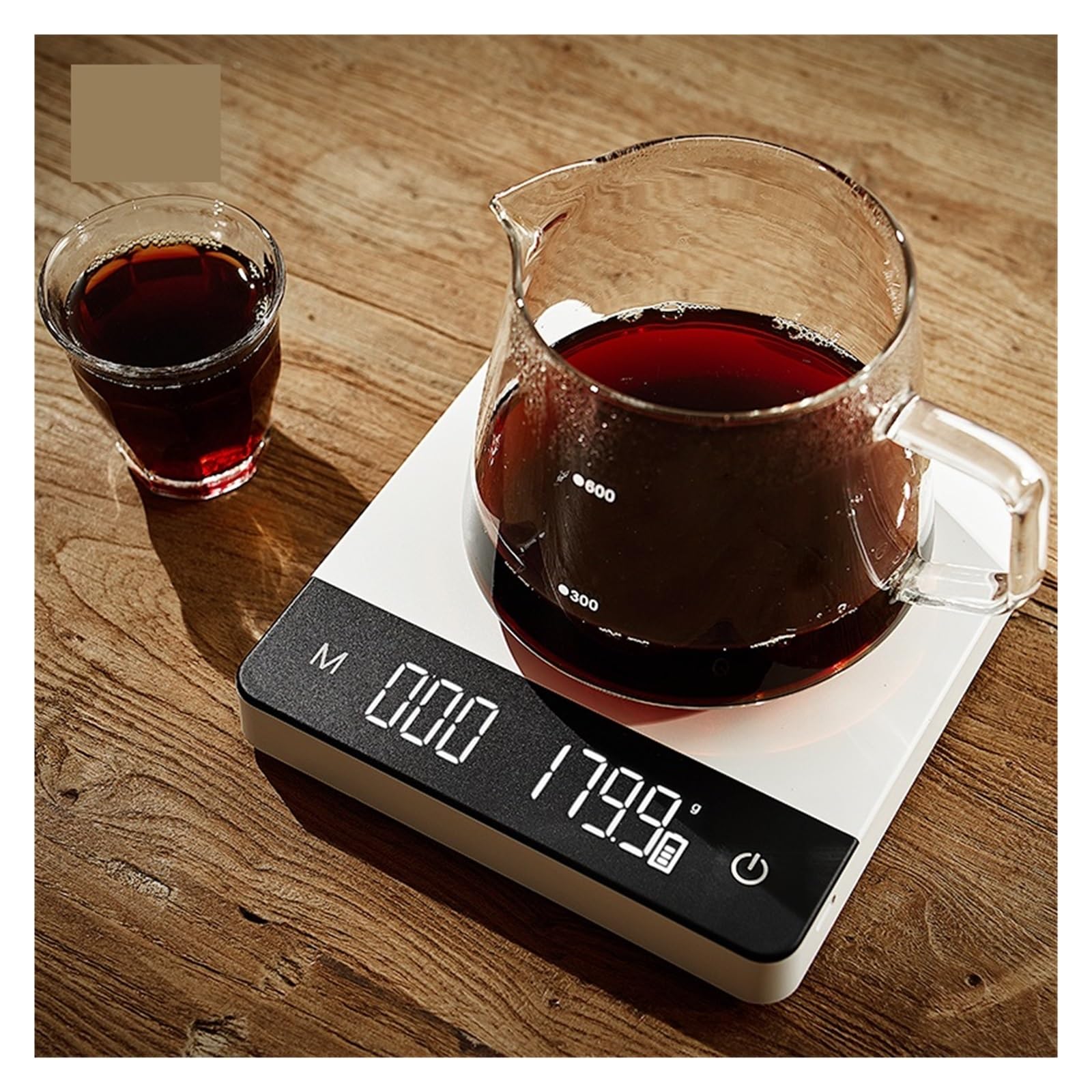 Balances numériques, Balance à café numérique, expresso de précision 0,1 g et verser sur(Prosecco -Black)