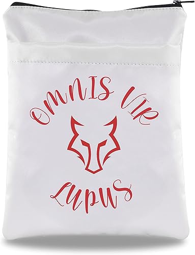 PWHAOO RR Inspired Bookish Gift Howler Omnis Vir Lupus - Funda protectora para libro de regalo de Sevro au Barca (Omnis Vir Lupus BS)