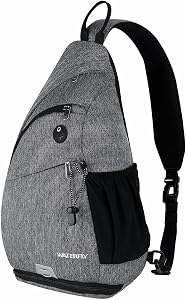 Rucsac tip sling triunghiular Waterfly, geantă de umăr și piept pentru bărbați și femei, ideală pentru drumeții, călătorii și ciclism