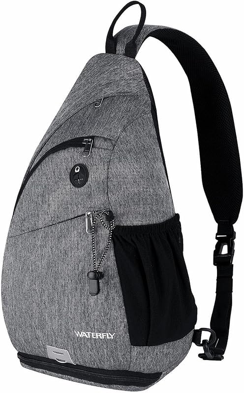 Rucsac tip sling triunghiular Waterfly, geantă de umăr și piept pentru bărbați și femei, ideală pentru drumeții, călătorii și ciclism