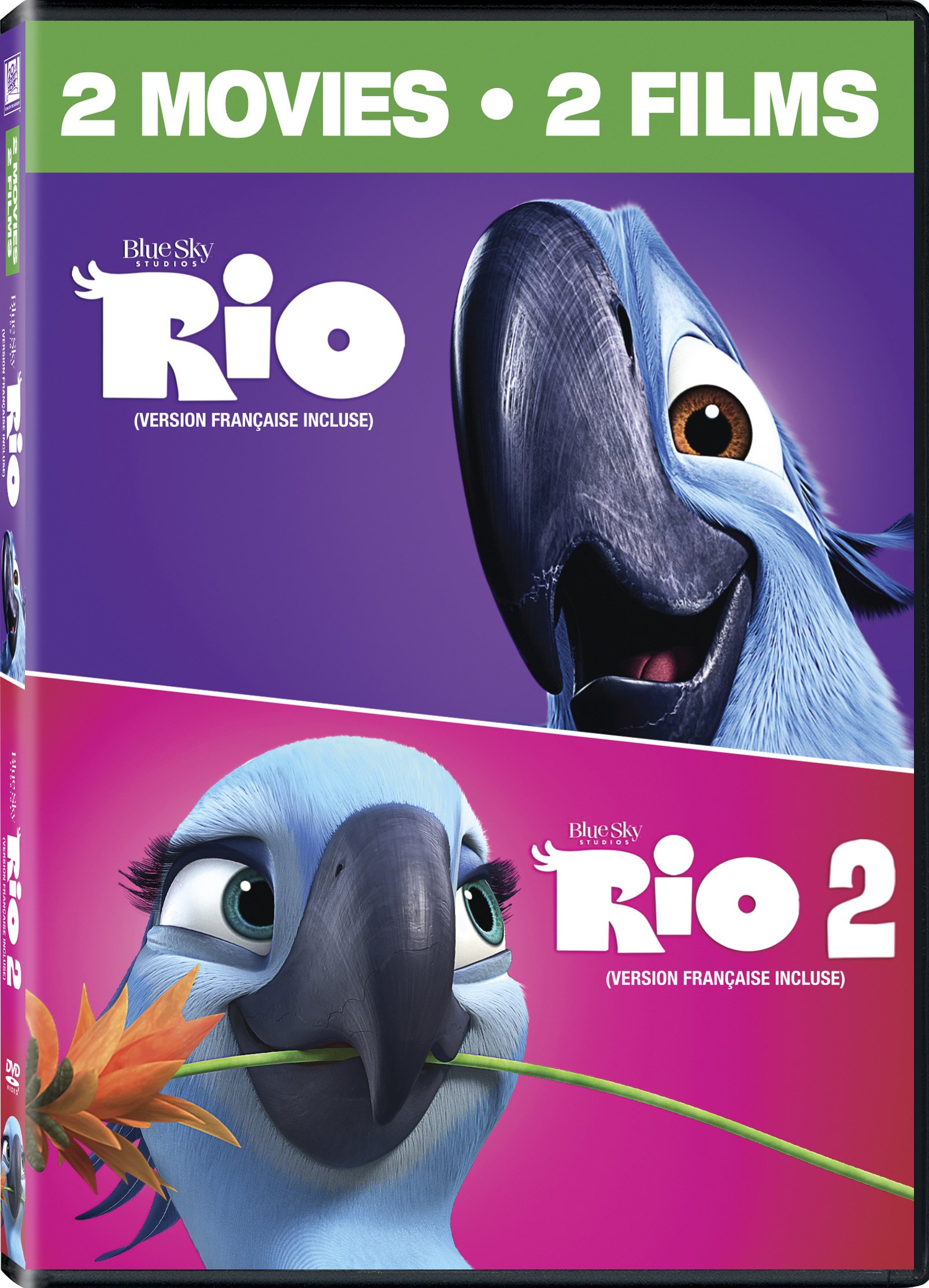 Rio /Rio 2 (Bilingual) [DVD]