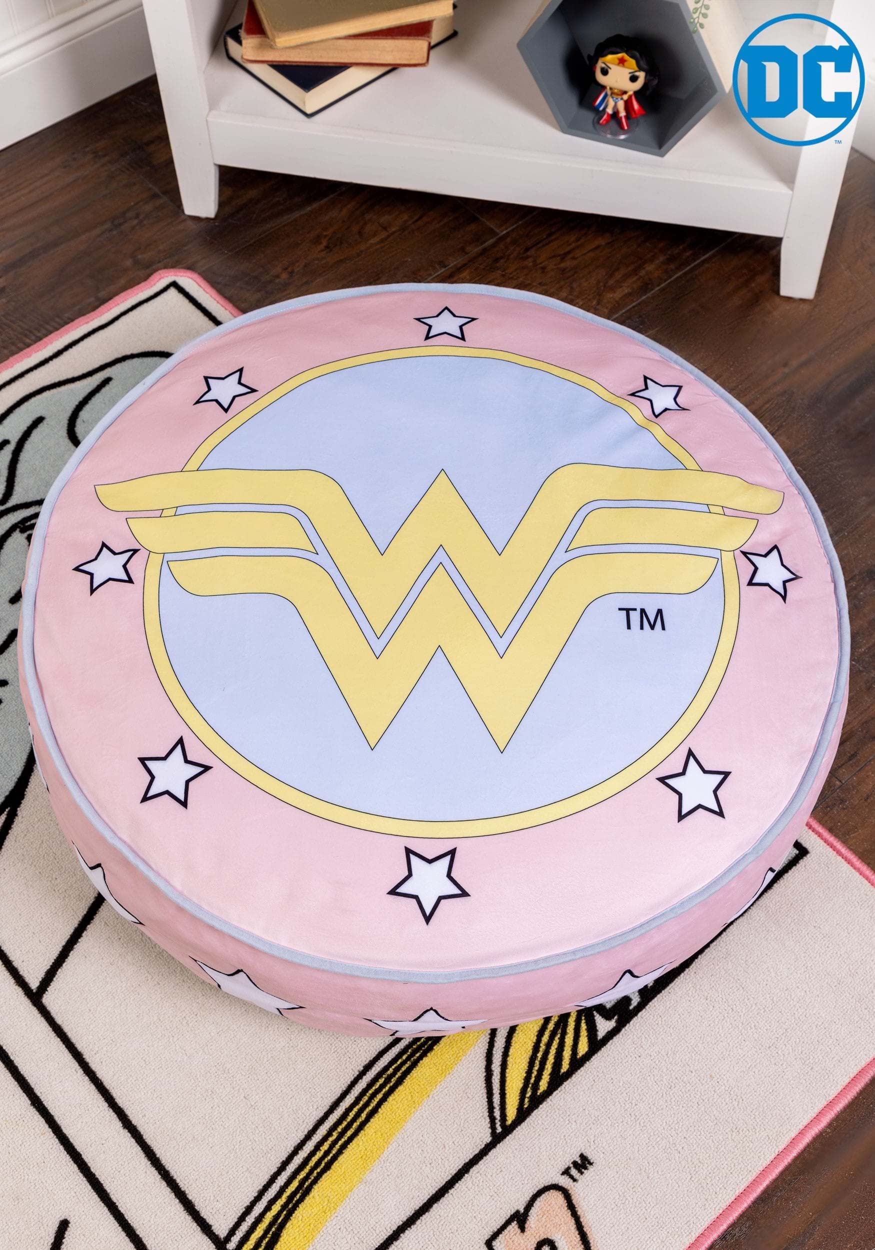 Fun Costumes Wonder Woman Pouf Floor Cushion Standard