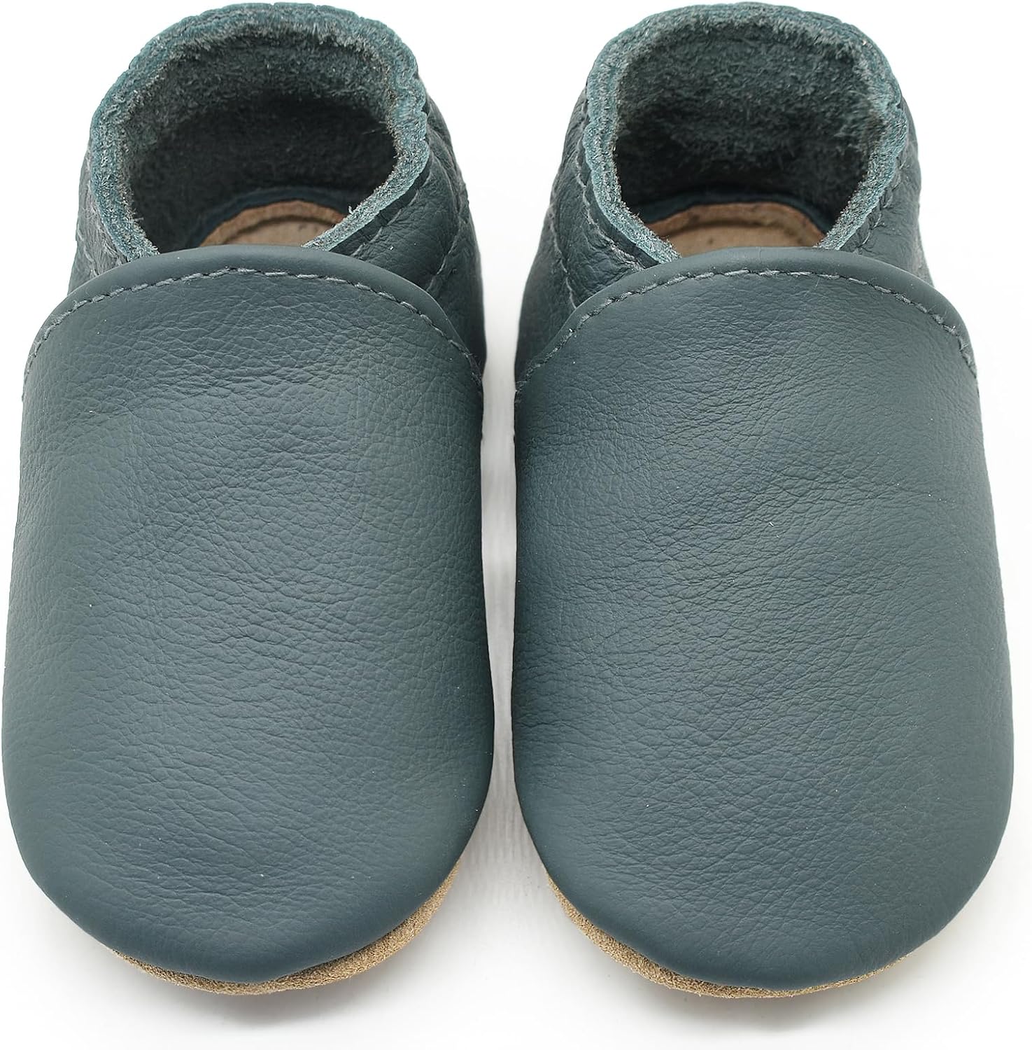 Genuine Leather Baby Booties Soft Sole Toddler Walking Shoes Flexible&Breathable Baby Slippers for First Walkers Boys Girls