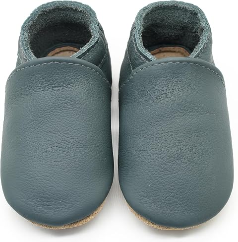 Aijoviko Genuine Leather Baby Booties, Soft Sole
