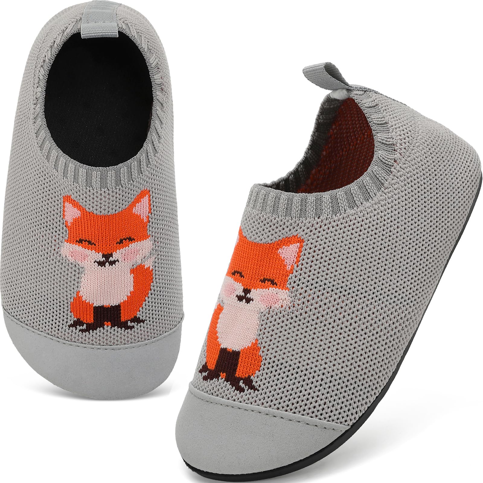 VOLHAL Hausschuhe Kinder Junge Leichte Rutschfeste Indoor Pantoffeln Mädchen Weich barfuss für Lauflernschuhe Kindergarten Slippers