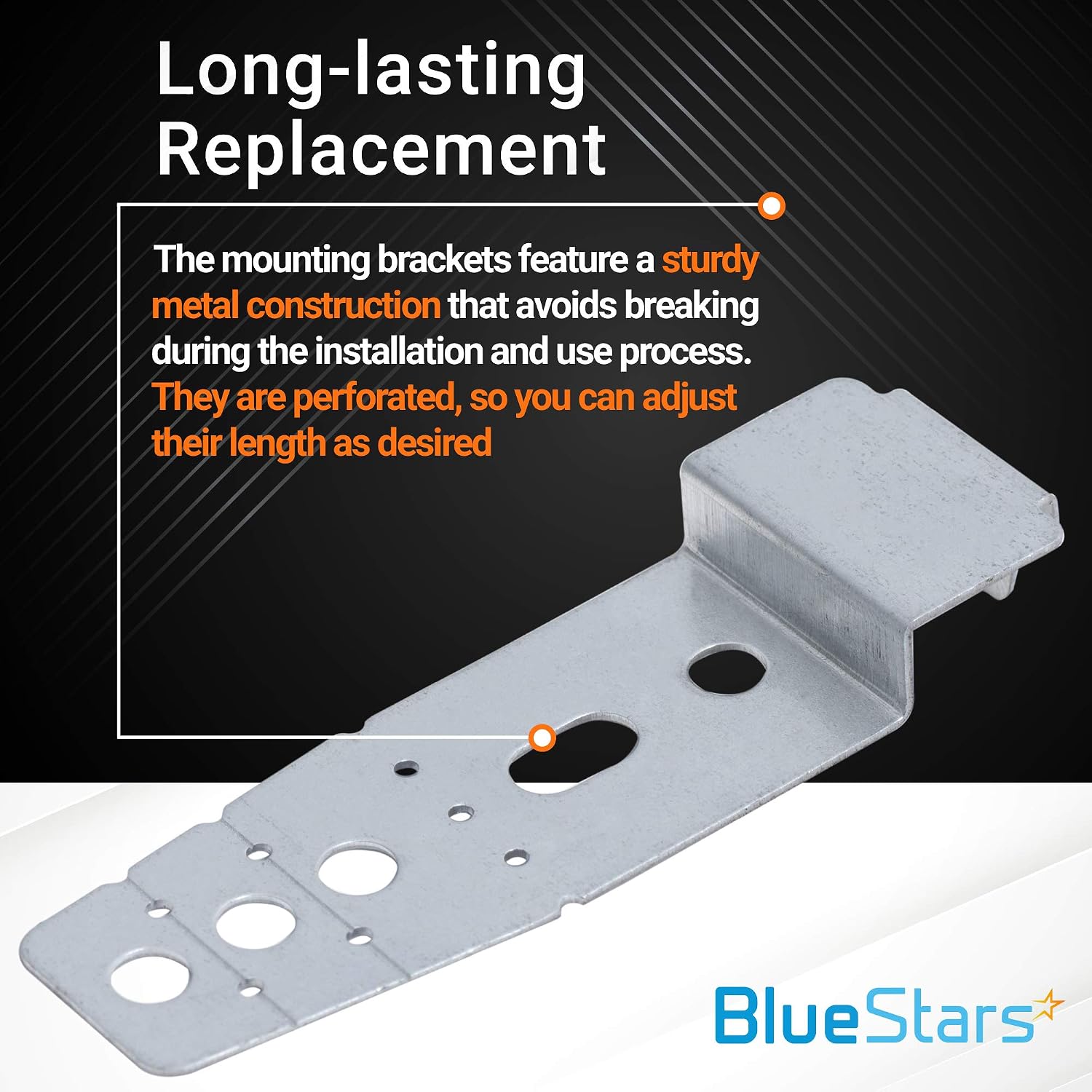 Ultra Durable 5001DD4001A Dishwasher Mounting Brackets Kit Replacement Part by BlueStars - Instruction Sheet Included - Exact fit for LG Dishwashers - Replaces PS3525525 AH3525525 AP4438292 1266844