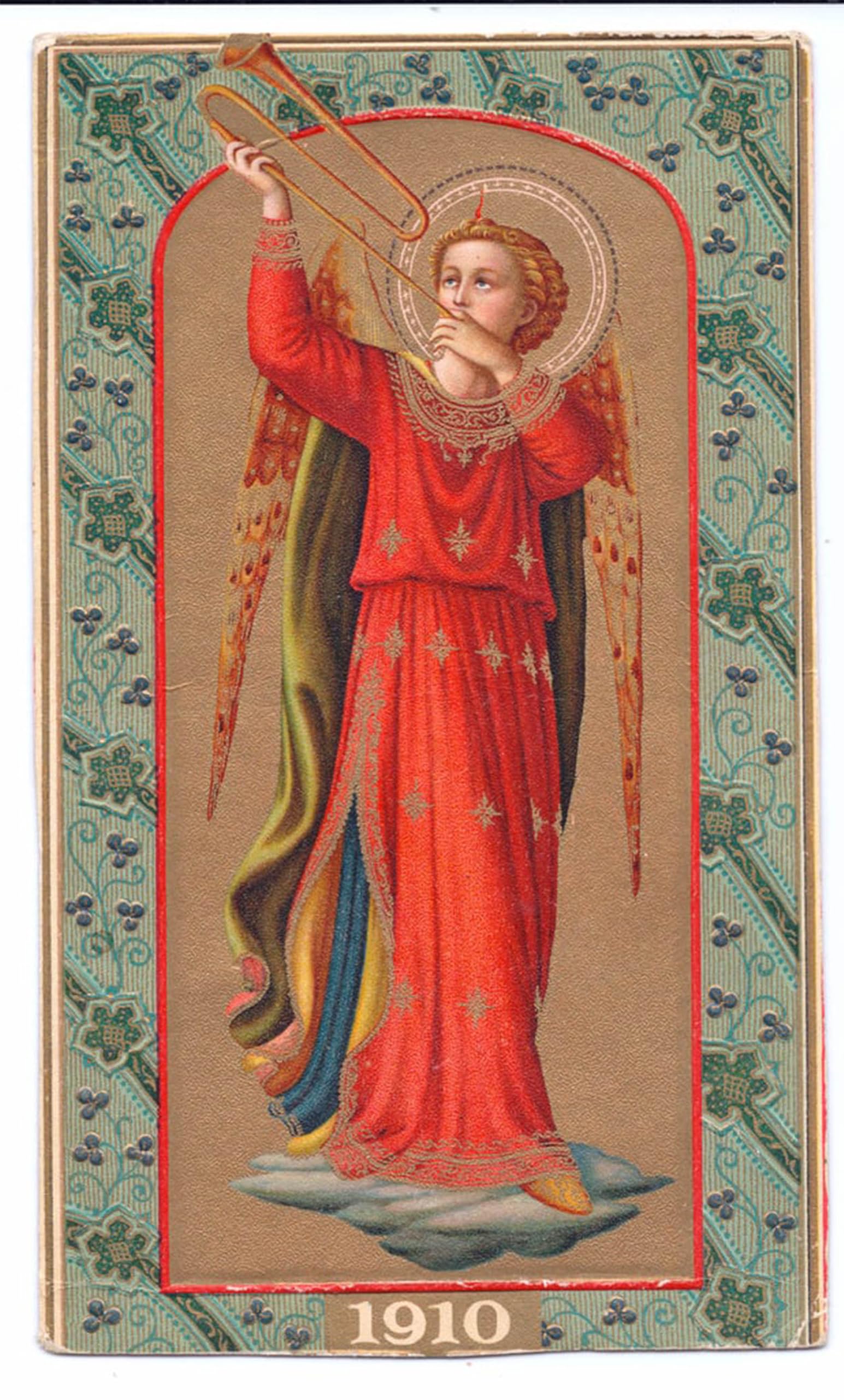 ARTXLXXBN Famous Prints Artwork Pictures Poster Painting Art Colour Litho Print Fra Angelico Angel Playing a Trumpet by Fra Angelico Artwork Landscape Pictures for Home Decor 60x90cm