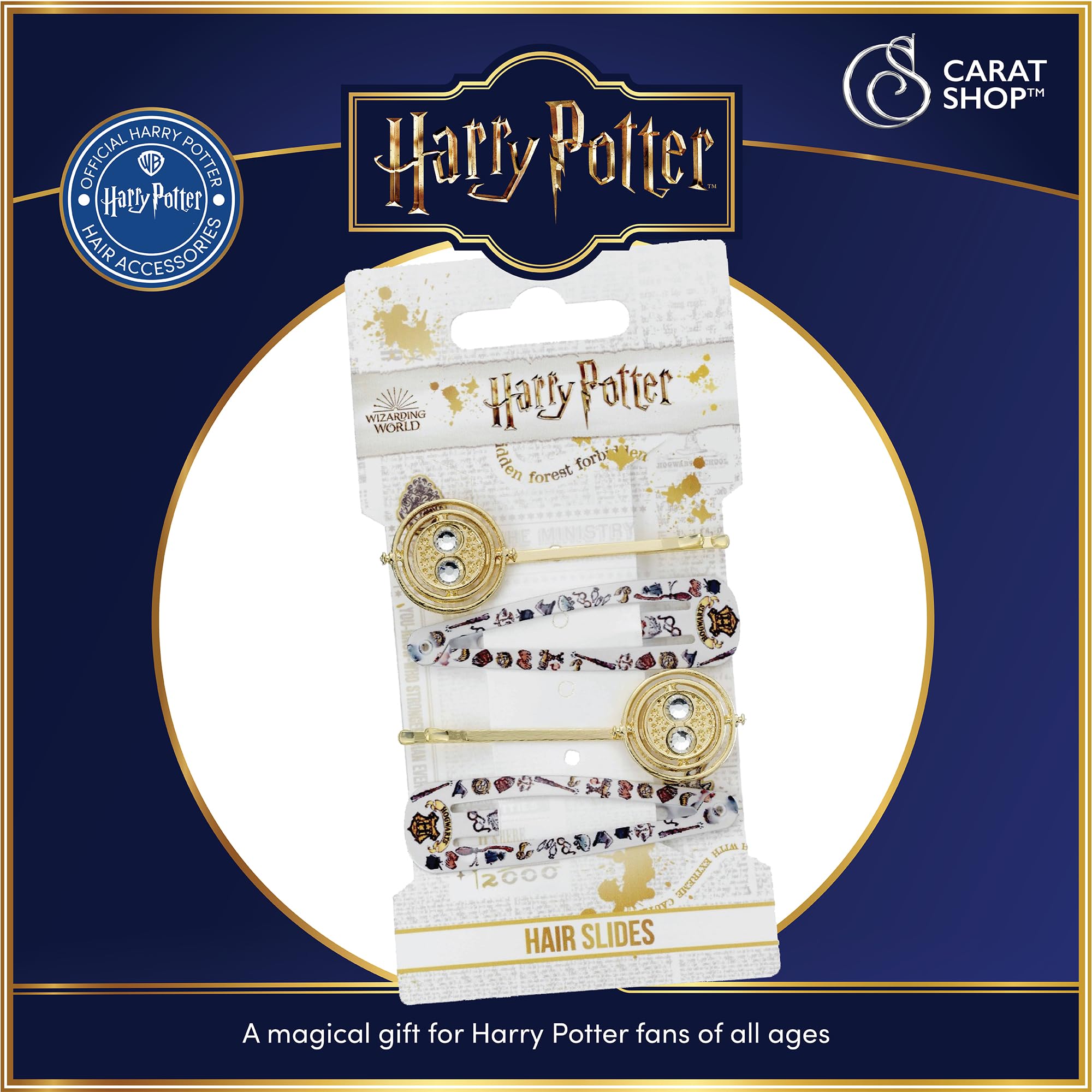 Harry Potter Oficjalny zestaw spinek do włosów z napisem "Time Turner" firmy The Carat Shop