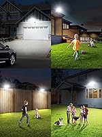 Vista 9 de intelamp Solar Street Lights Outdoor Waterproof 3000LM 12500mAh Dual Motion Sensor Dusk to Dawn Security Floodlight Lamp Outside, LED Flood Lighting