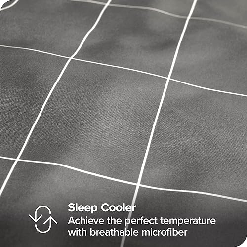 Miniatura 3 de Bare Home Funda de edredón de cama tamaño KingCal King, Colección de fundas de edredón súper suaves de primera calidad de 1800 hilos, Funda de