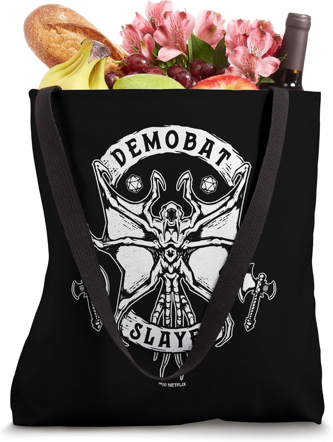 Stranger Things 4 Demobat Slayer Tote Bag