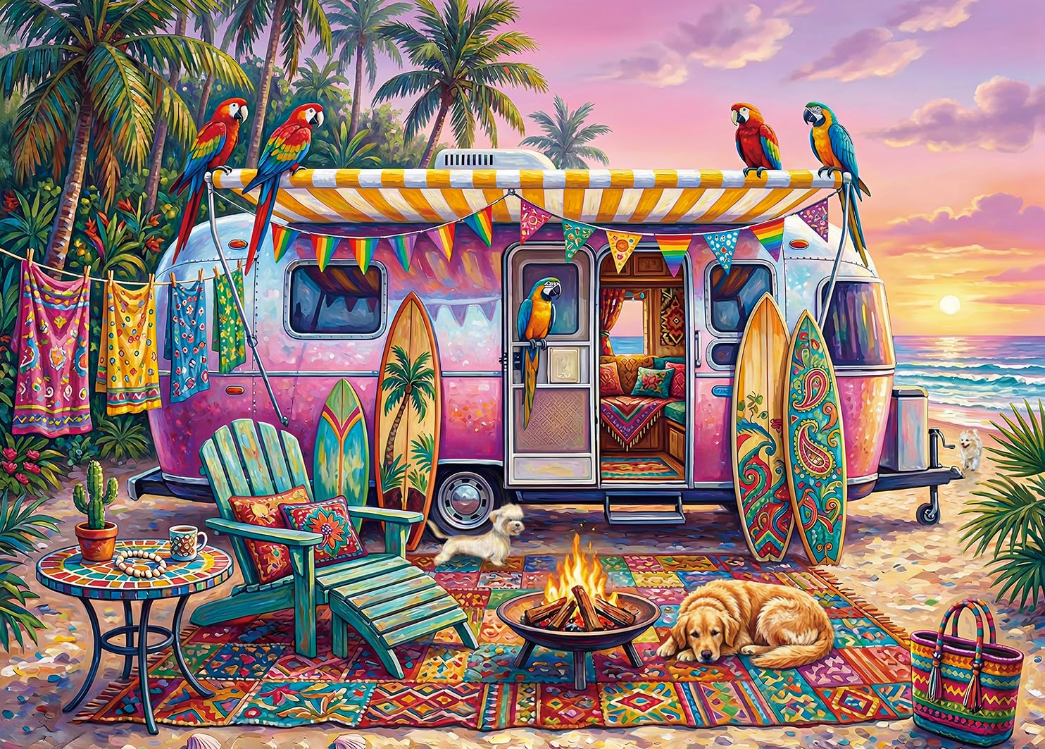 Puzzles 500 Pieces for Adults -Coastal RVs