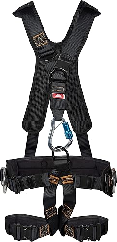 Tractel FUY119M Rescue Y-Style - Arnés de escalada, M, detención de caídas, cinturaesternónespaldaanillos en D laterales, hebilla rápida