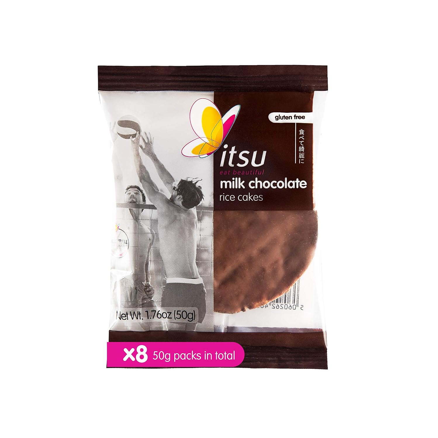 itsu Milk Chocolate Rice Cakes 50 g (Pack of 12) Grocery