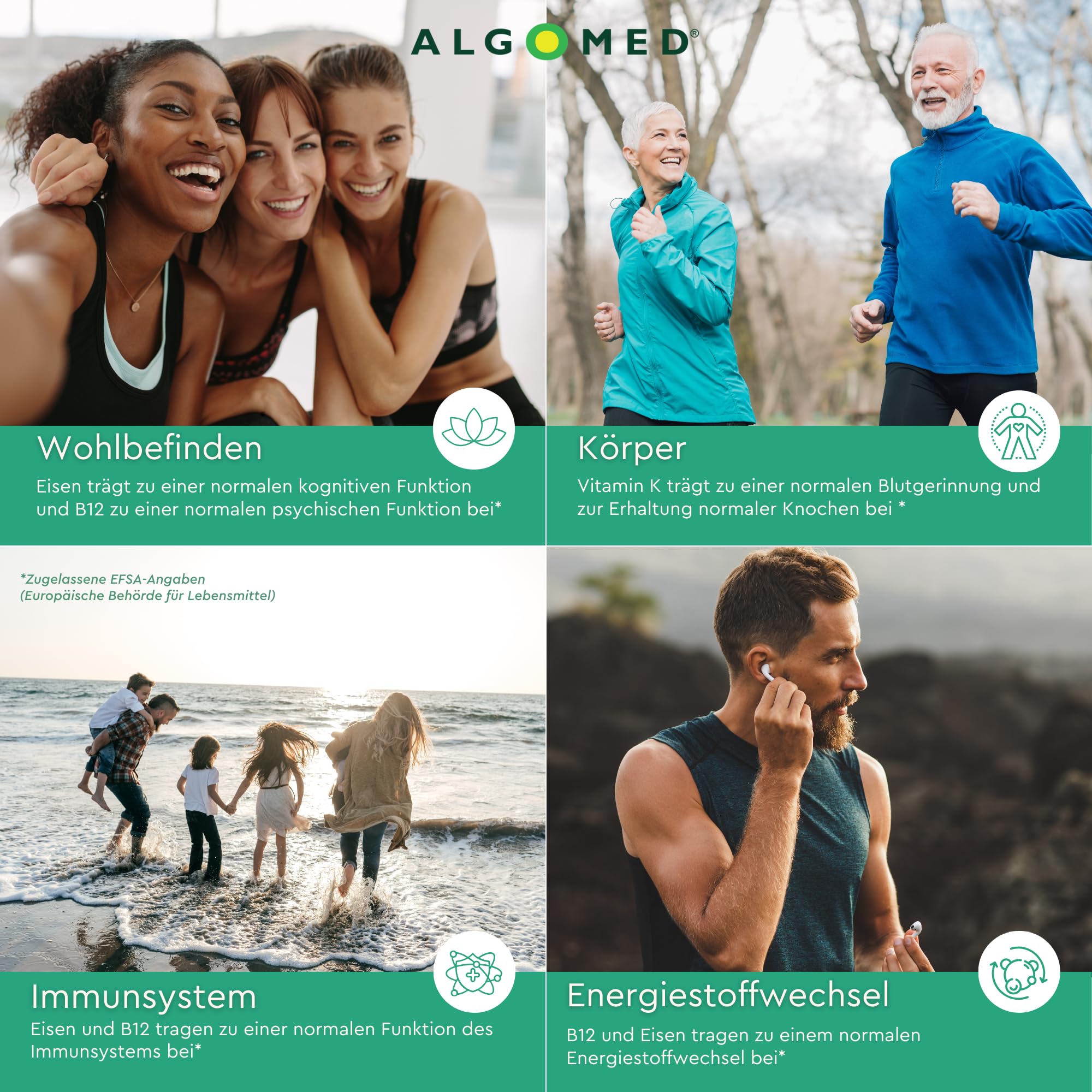 Spirulina Chlorella Tabletten aus Deutschland - ca. 583 Premium Presslinge - 100% rein, ohne Zusätze - laborgeprüft, kontrolliert & vegan - (1 x 175 g)